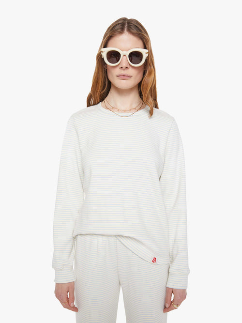 The L/S Boxy Goodie Goodie - White And Blue