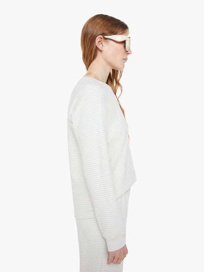The L/S Boxy Goodie Goodie - White And Blue
