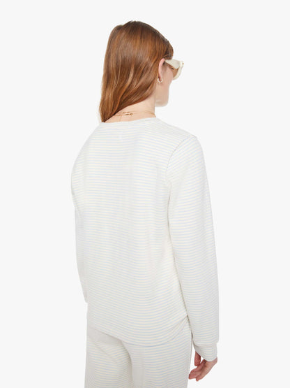The L/S Boxy Goodie Goodie - White And Blue