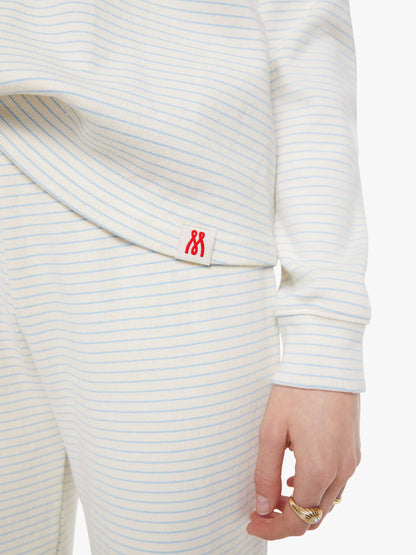 The L/S Boxy Goodie Goodie - White And Blue