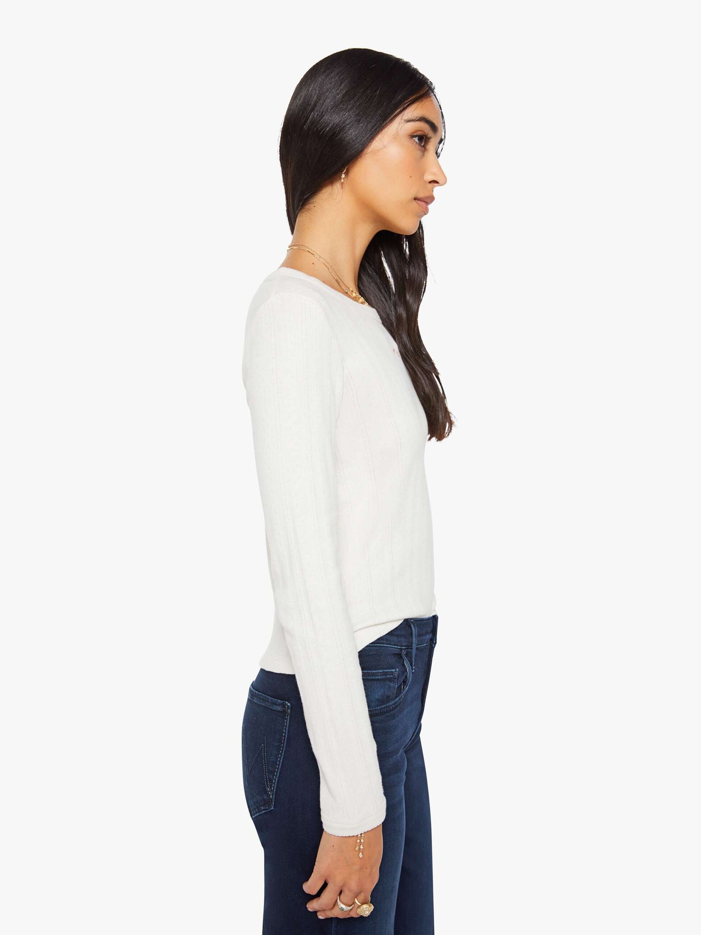 The L/S Itty Bitty Ringer - Whisper White