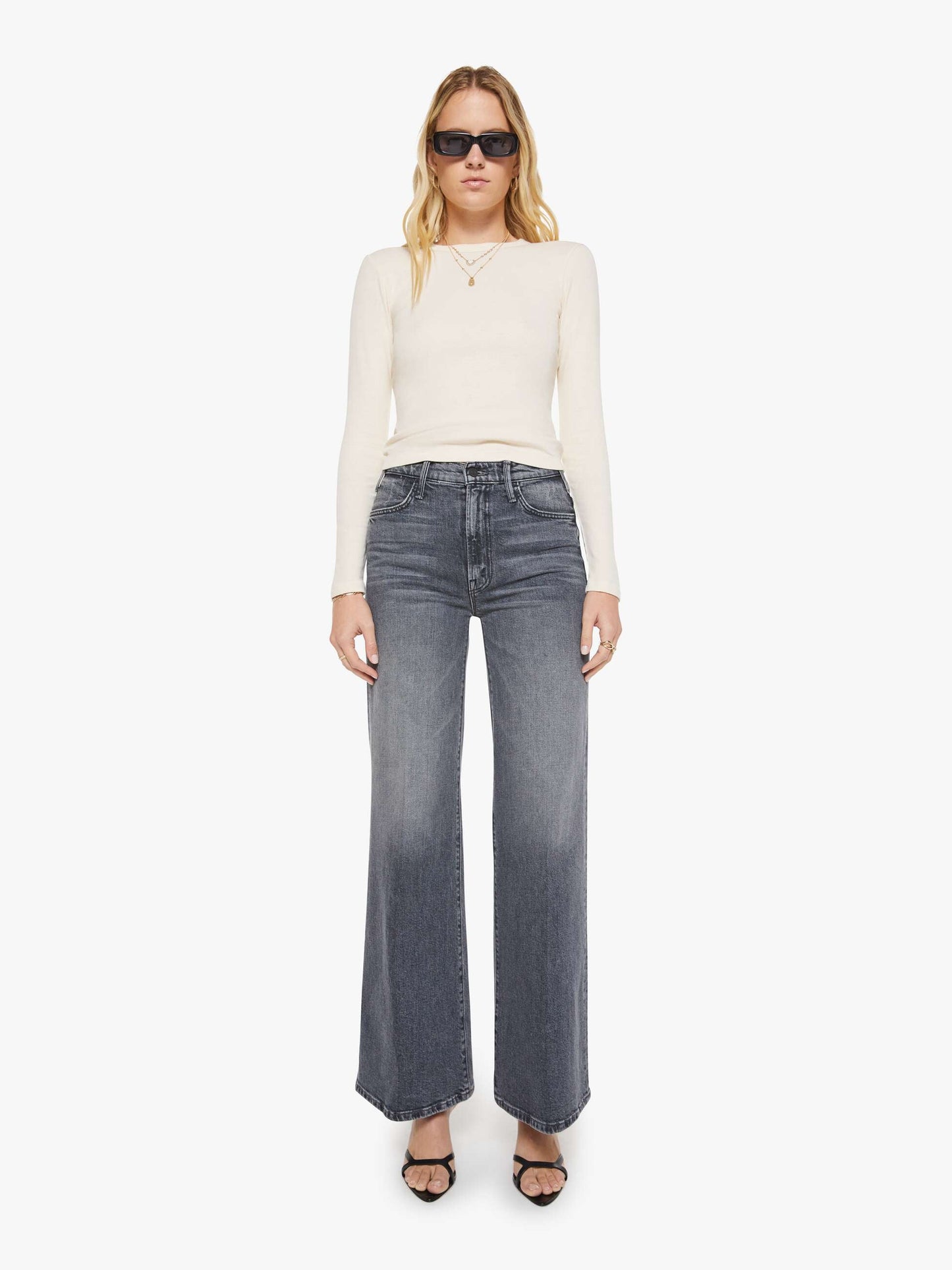 The L/S Itty Bitty Crop - Antique White