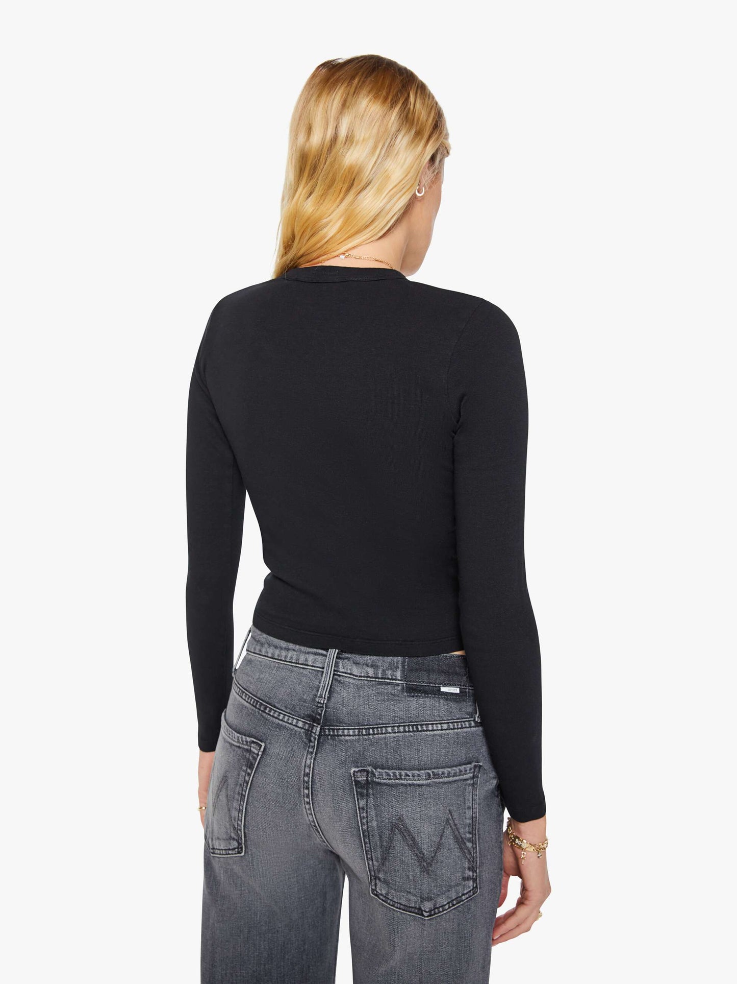 The L/S Itty Bitty Crop - Black