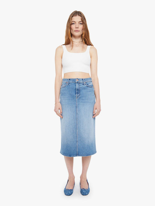 The Swooner Straight A Midi Skirt - Ride Hard, Live Louder