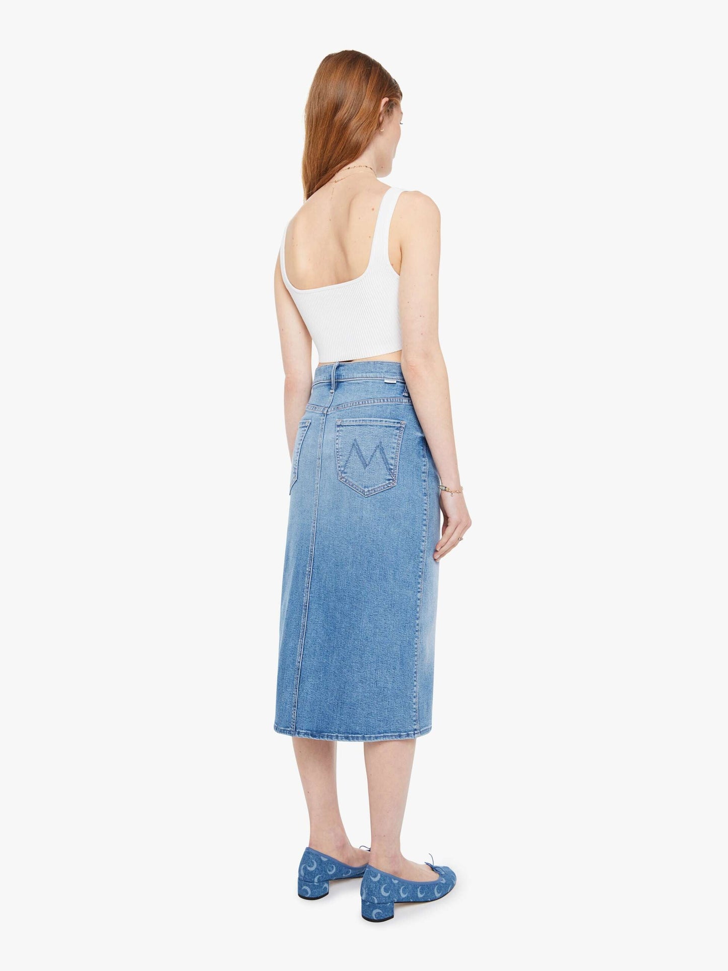 The Swooner Straight A Midi Skirt - Ride Hard, Live Louder