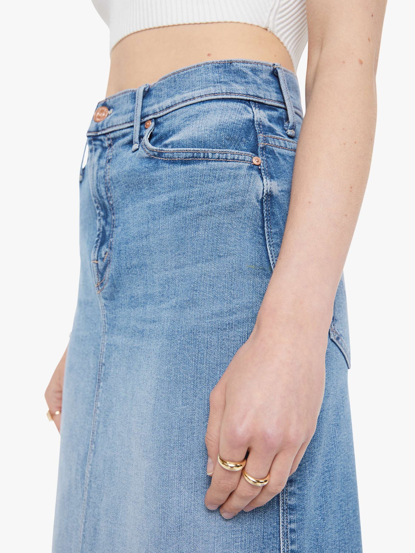 The Swooner Straight A Midi Skirt - Ride Hard, Live Louder