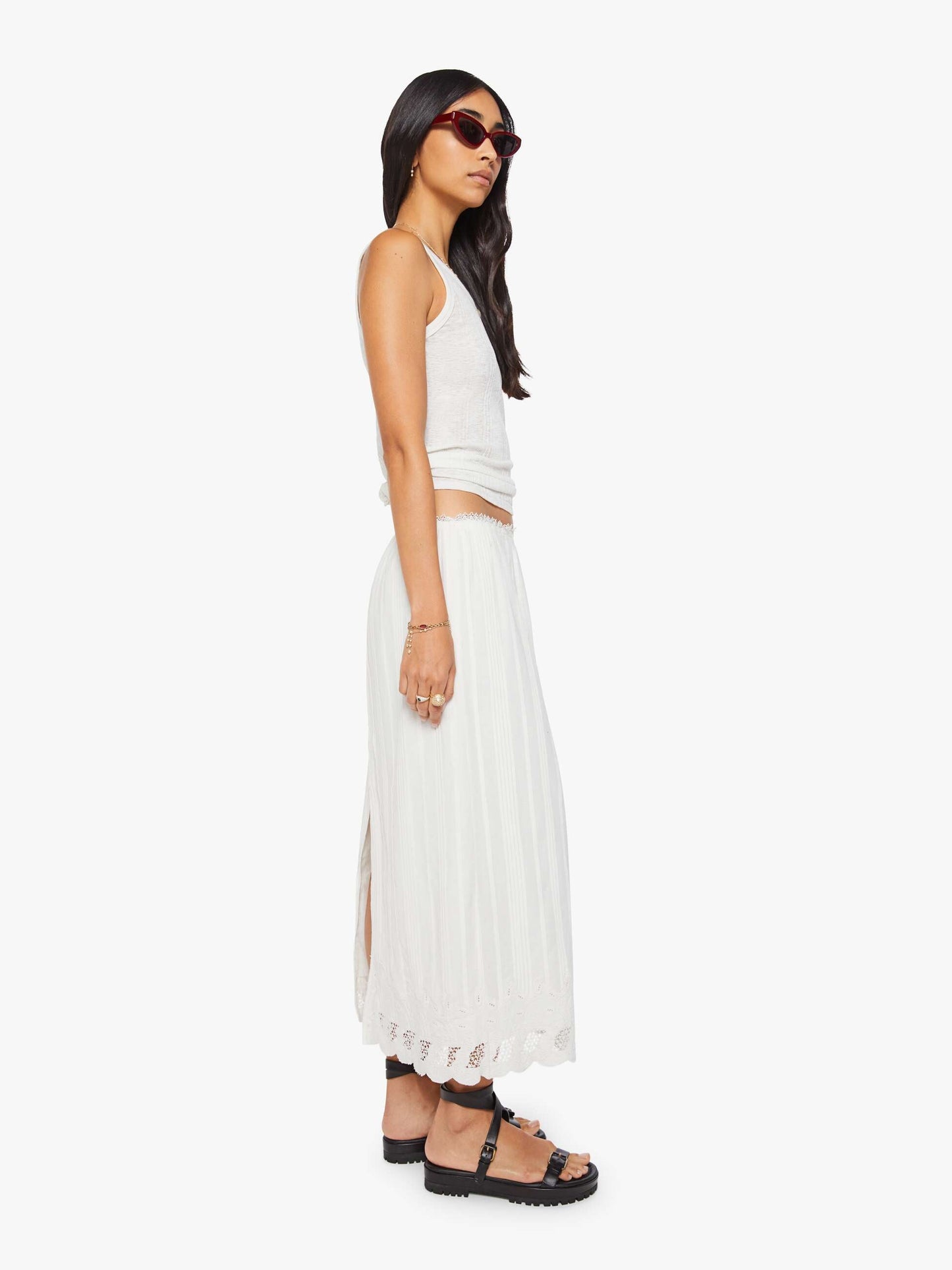 The Singled Out Midi - White