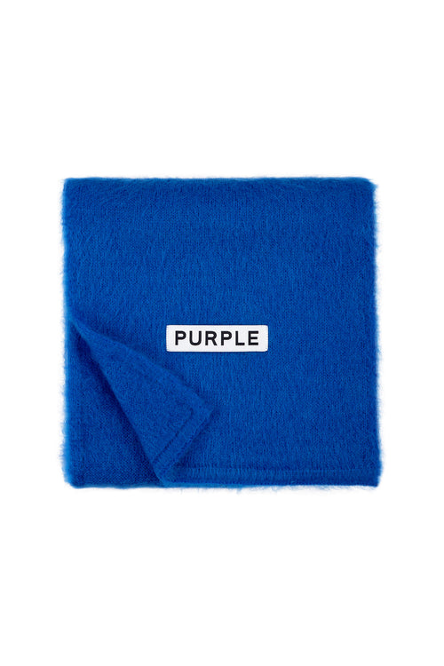 Mohair Knit Purple Brand Scarf
