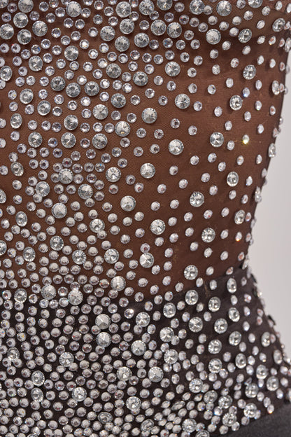 ALL YEAR ROUND SHEER RHINESTONE TOP