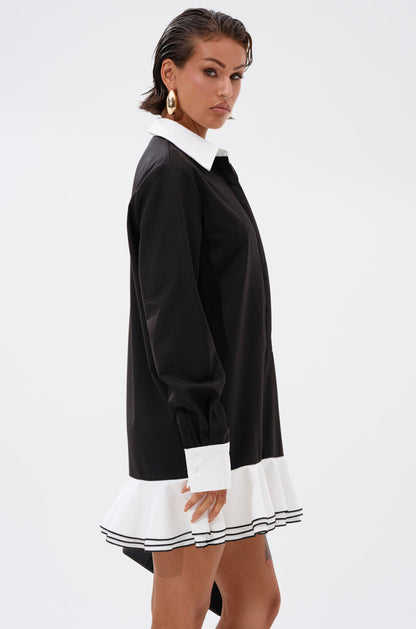 ALWAYS CLASSY POPLIN SHIRT DRESS