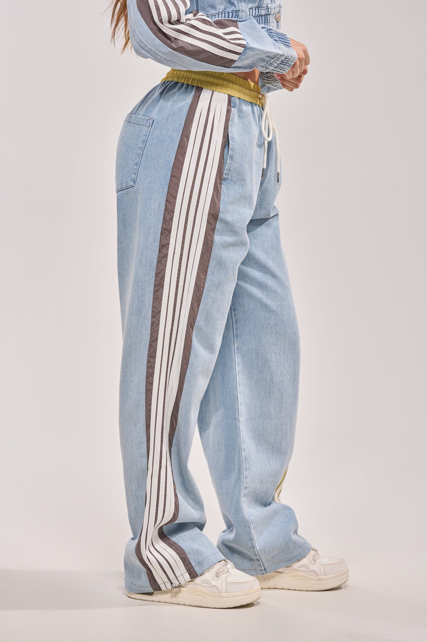 ALONE AGAIN DENIM TRACK PANT