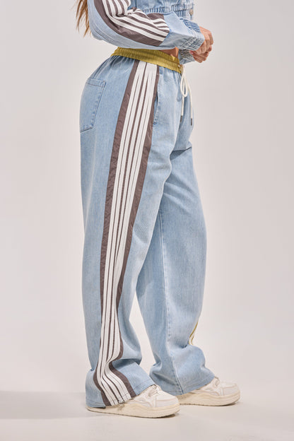 ALONE AGAIN DENIM TRACK PANT
