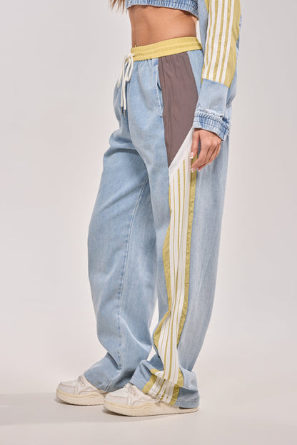 ALONE AGAIN DENIM TRACK PANT