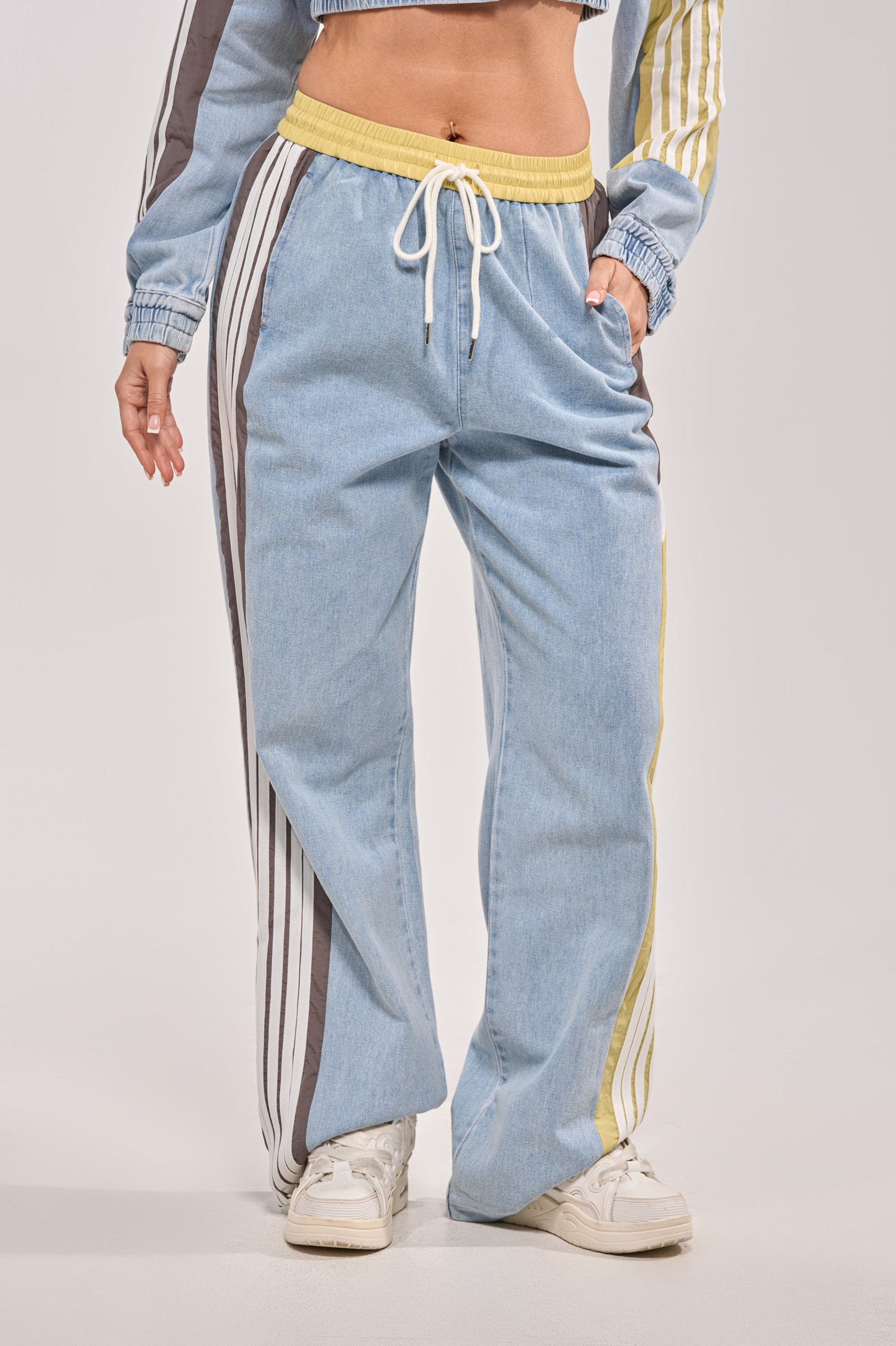 ALONE AGAIN DENIM TRACK PANT