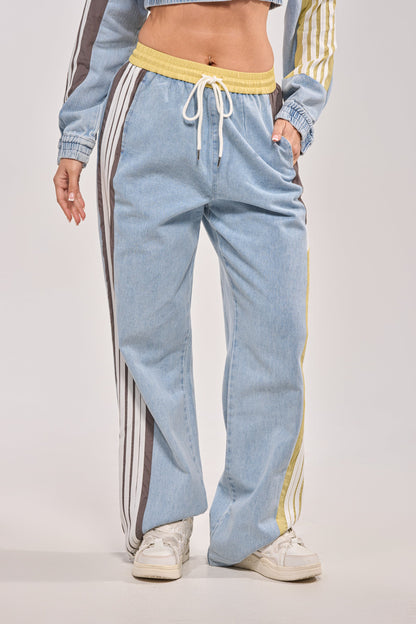 ALONE AGAIN DENIM TRACK PANT