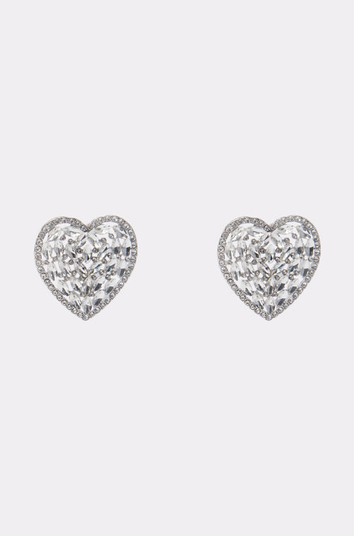 ALL MY HEART EARRING IN SILVER