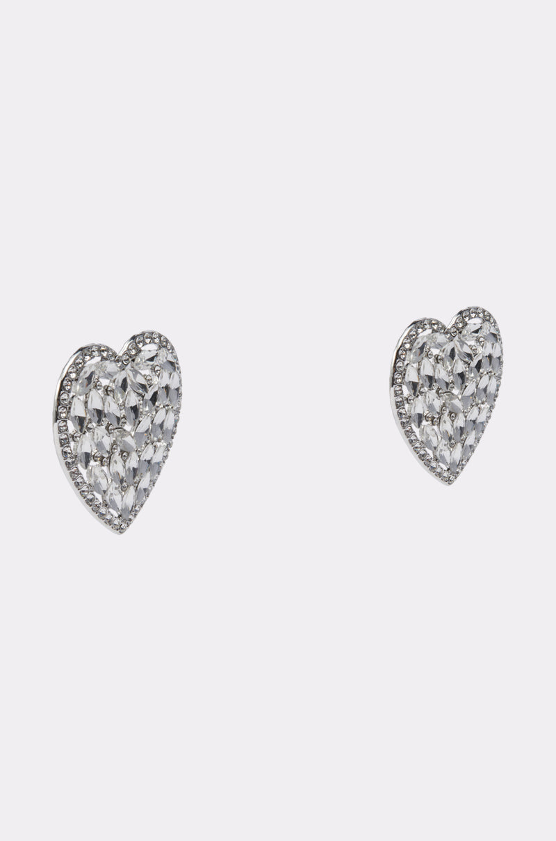 ALL MY HEART EARRING IN SILVER