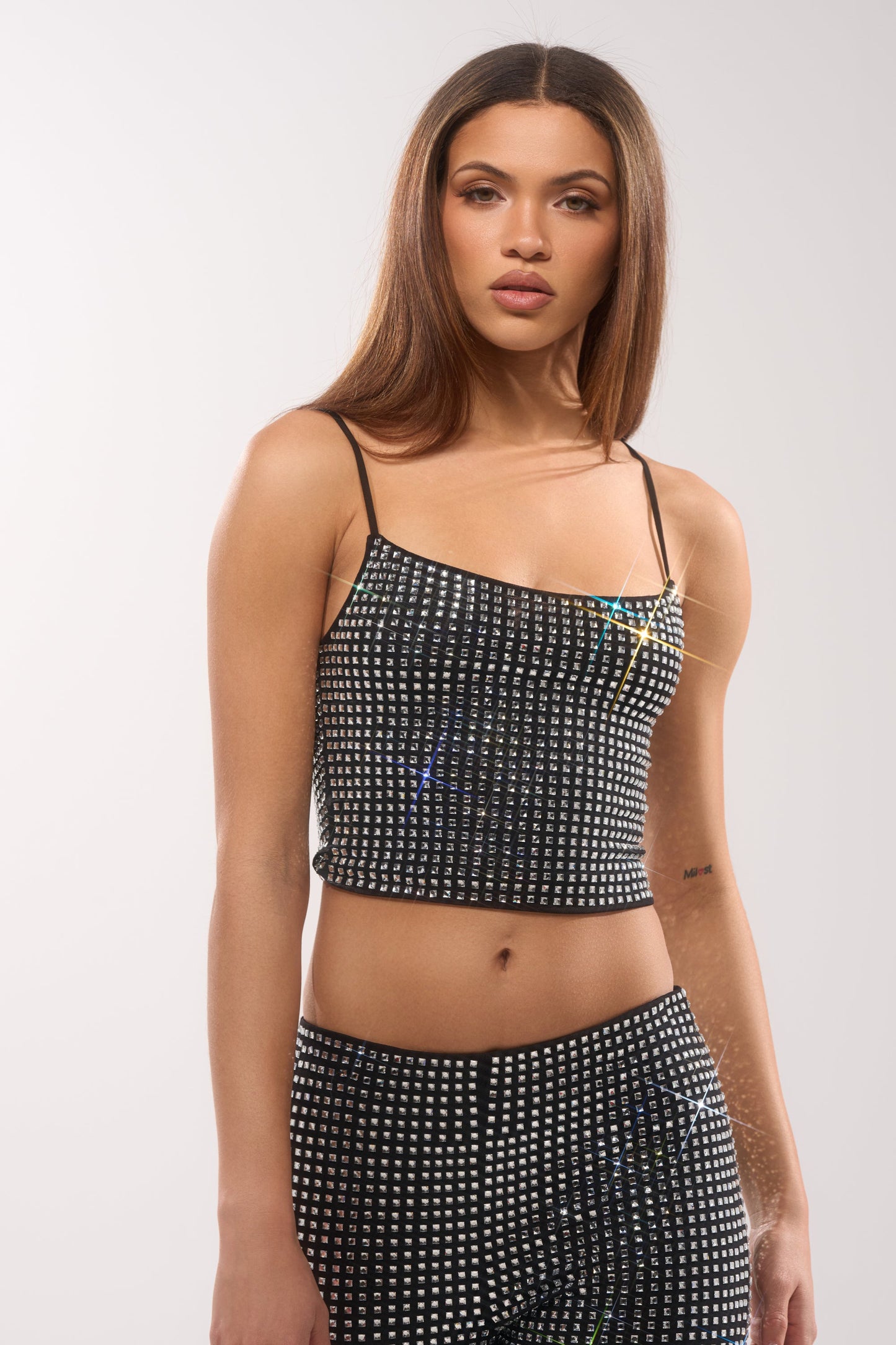 ALL EYES ON ME RHINESTONE BLOUSE