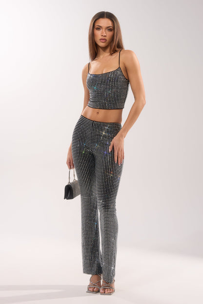 ALL EYES ON ME RHINESTONE BLOUSE
