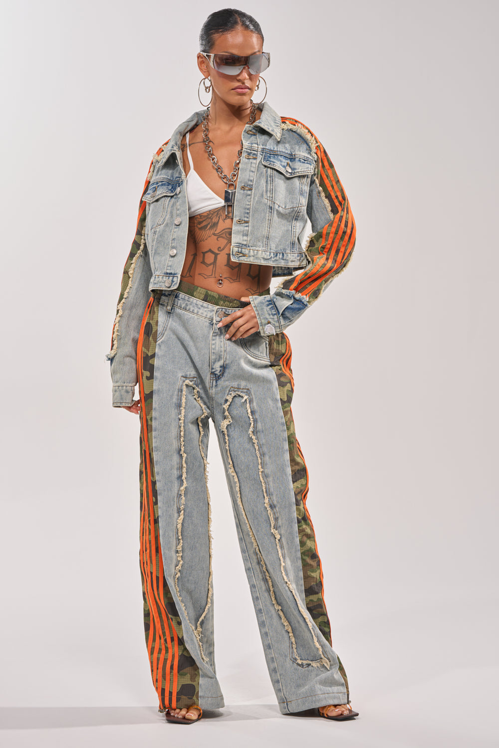 ALL AROUND THE WORLD AGAIN JACKET IN LIGHT BLUE DENIM