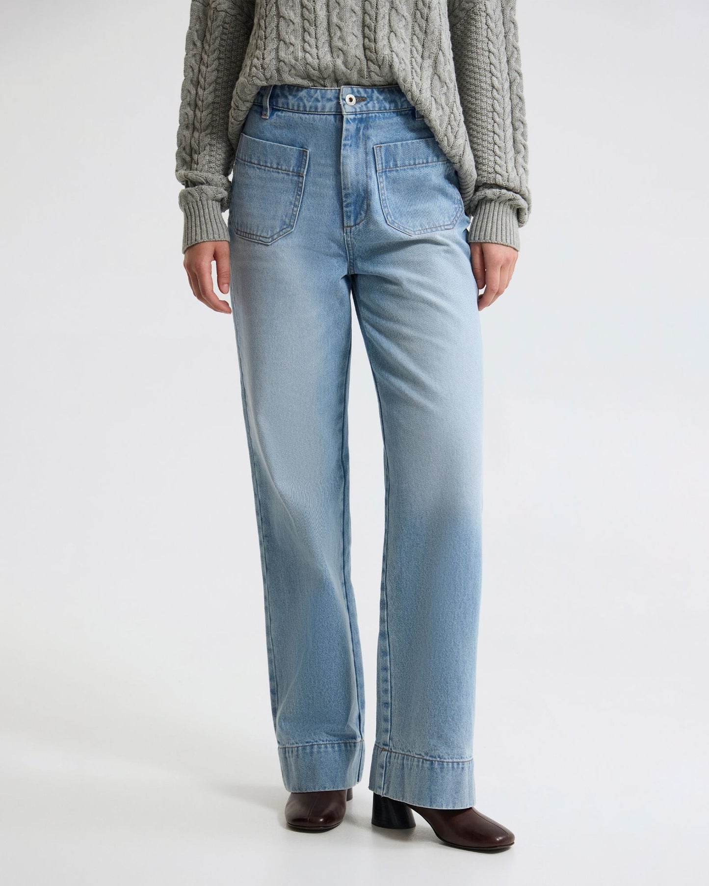Joanie Pocket Front Denim Jeans