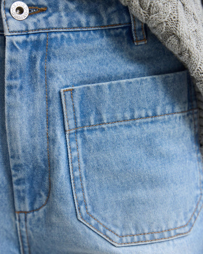 Joanie Pocket Front Denim Jeans