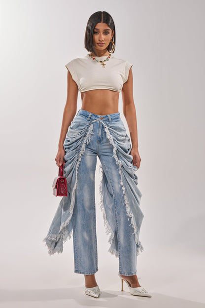ALL OVER THE PLACE DENIM PANT