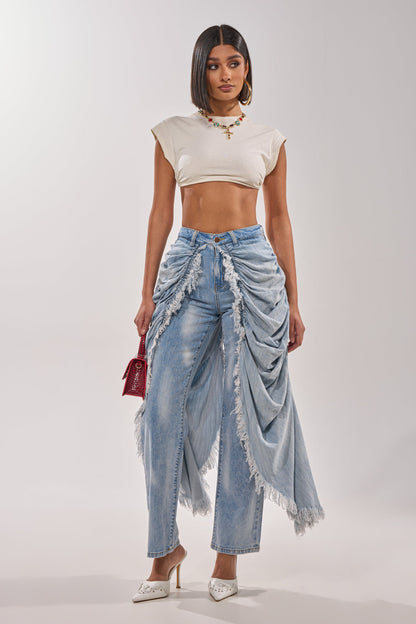 ALL OVER THE PLACE DENIM PANT
