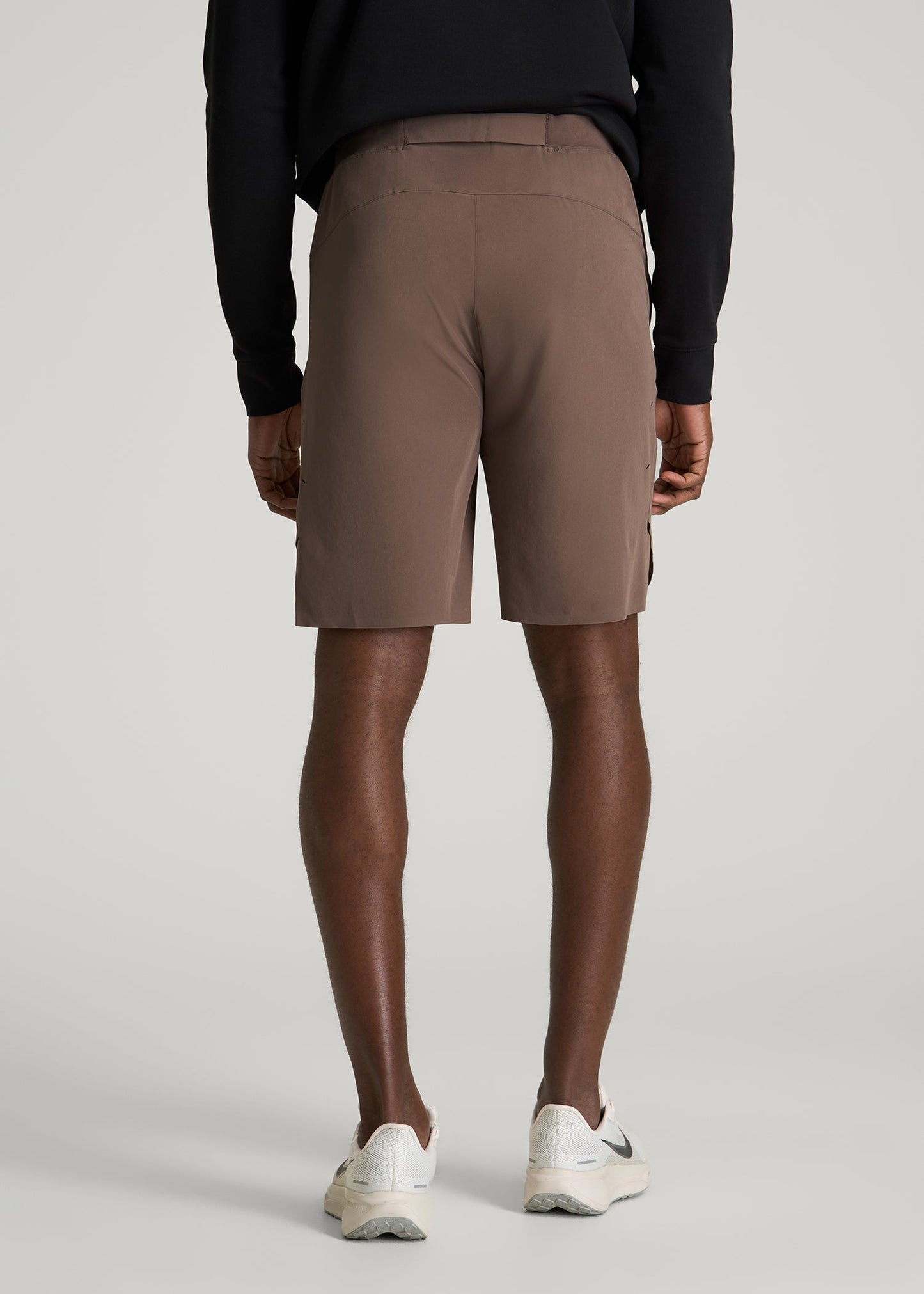 2-in-1 Featherweight Running Short for Tall Men in Coffee Quartz
