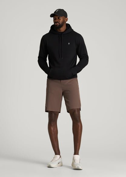 2-in-1 Featherweight Running Short for Tall Men in Coffee Quartz