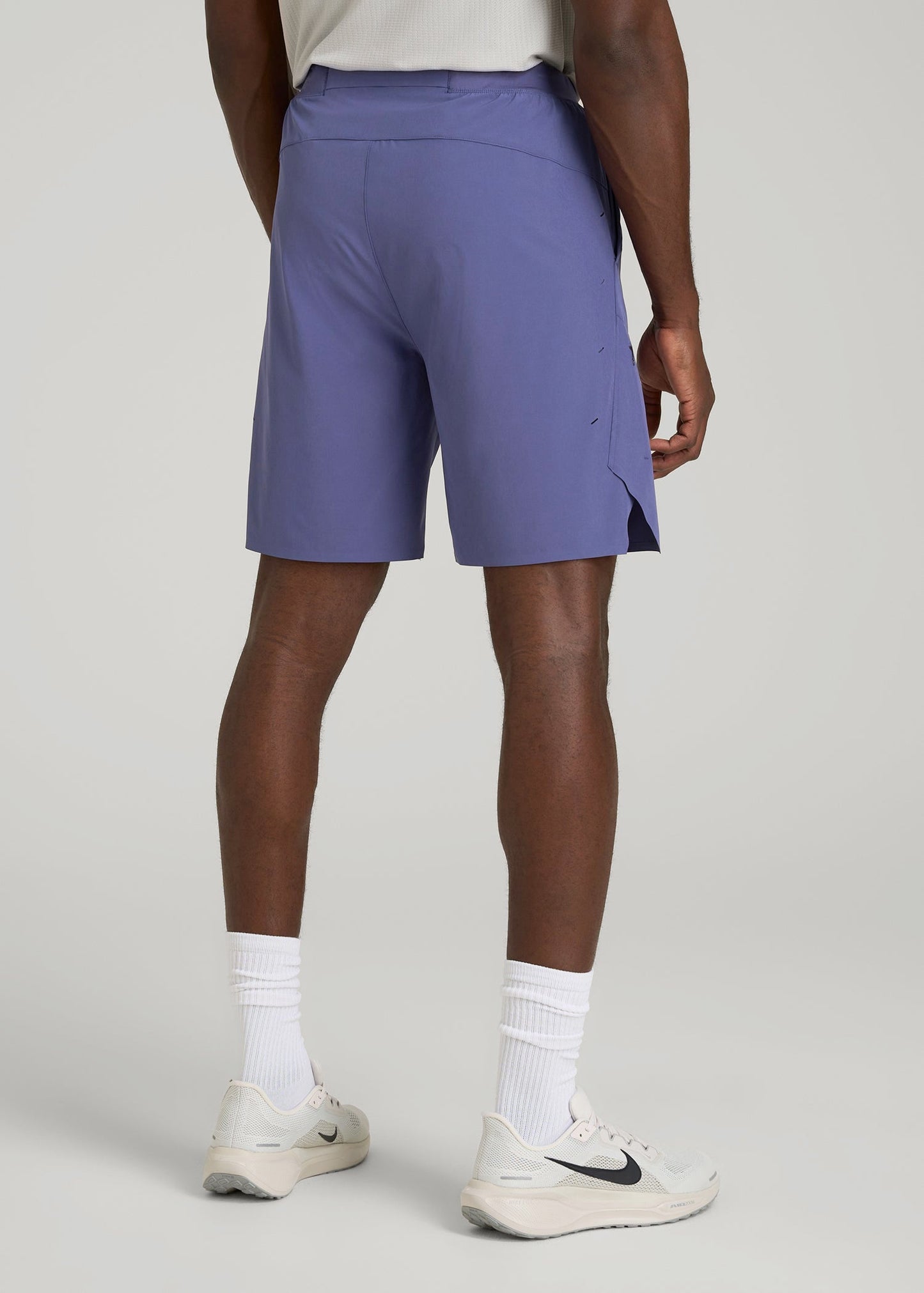 2-in-1 Featherweight Running Short for Tall Men in Future Dusk