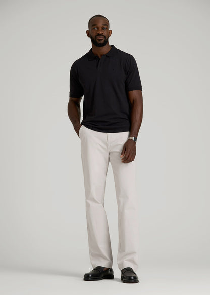 4 Way Stretch Commuter RELAXED Chino Pants for Tall Men in Drywall Tan