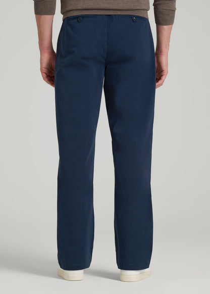 4 Way Stretch Commuter RELAXED Chino Pants for Tall Men in Navy Blue