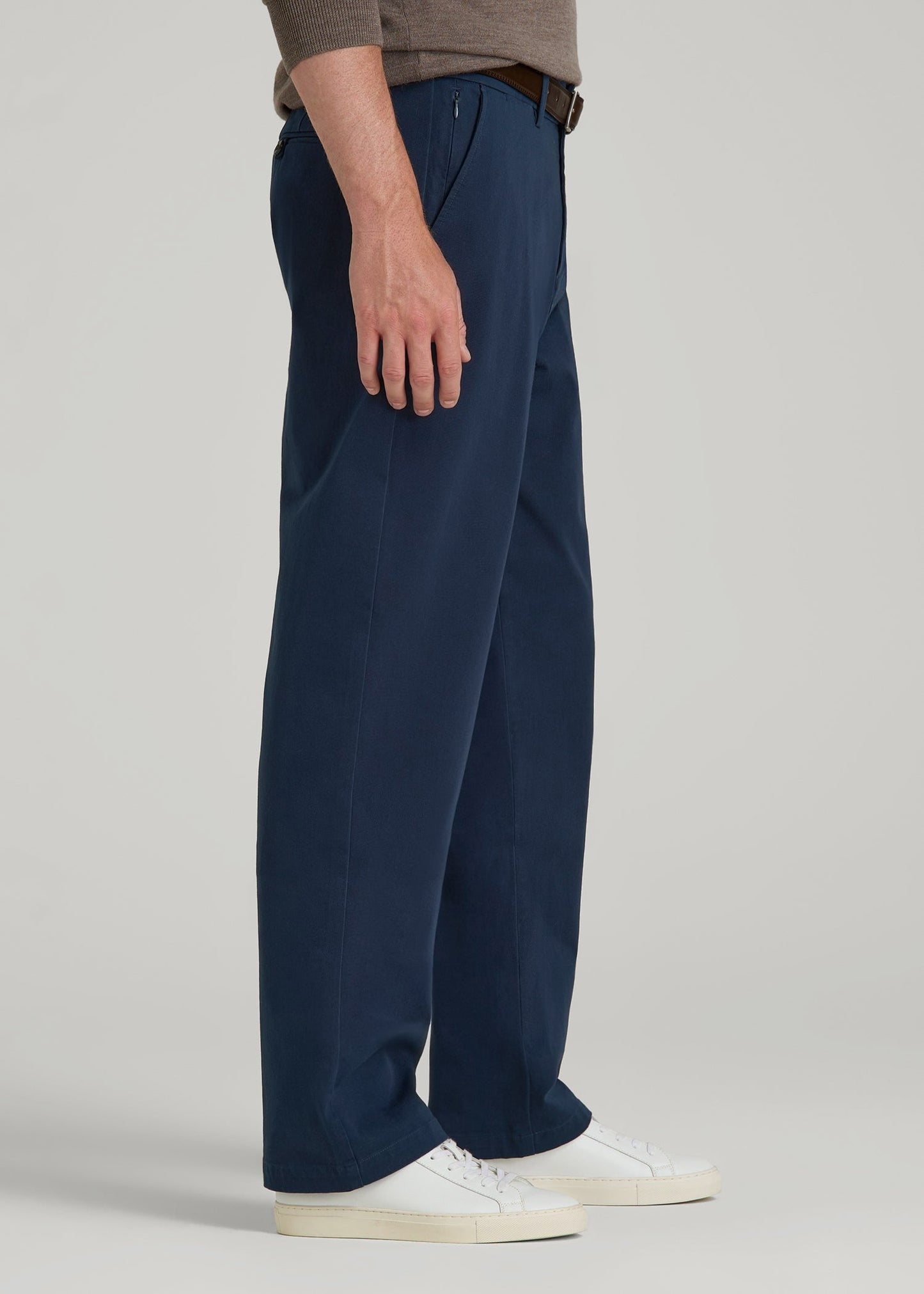 4 Way Stretch Commuter RELAXED Chino Pants for Tall Men in Navy Blue