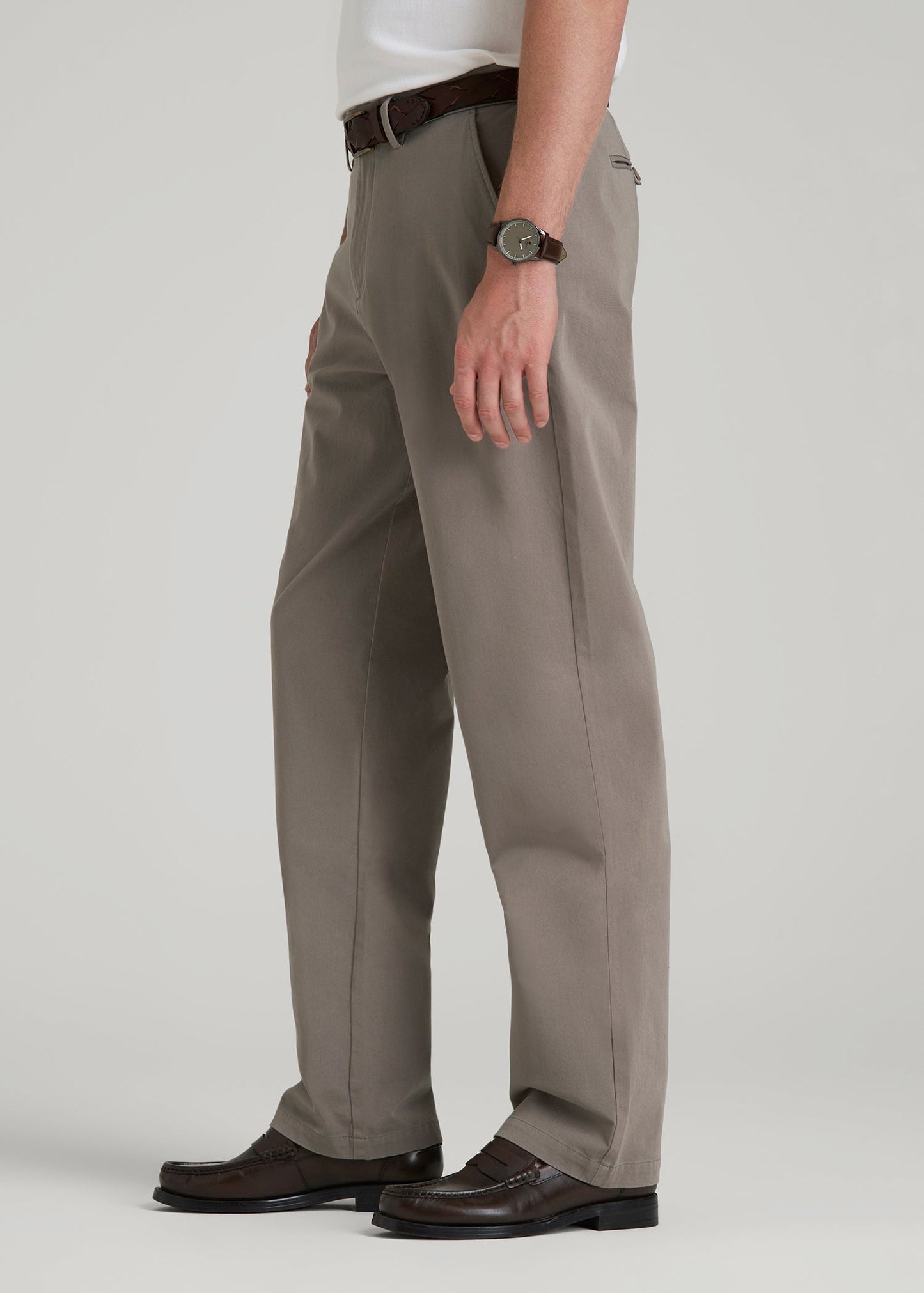 4 Way Stretch Commuter RELAXED Chino Pants for Tall Men in Portobello