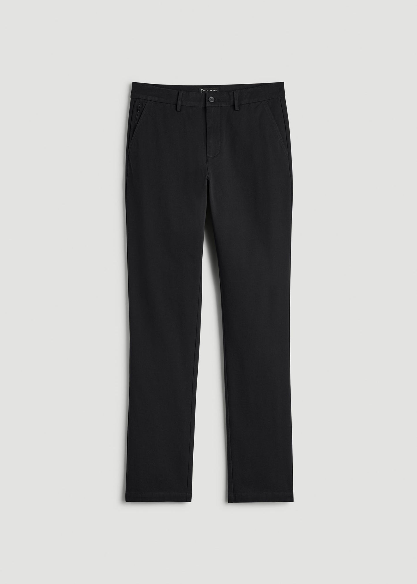 4 Way Stretch Commuter TAPERED Chino Pants for Tall Men in Black