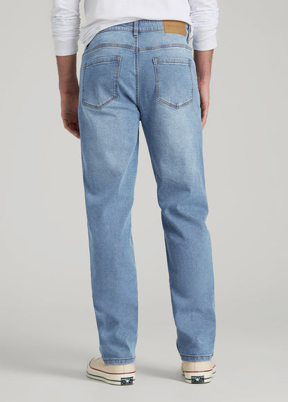 A.T. Basics Men's J1 Straight Fit Jeans for Tall Men in Tufts Blue