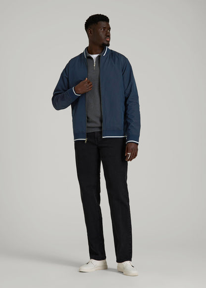 A.T. Bomber Jacket for Tall Men in Navy