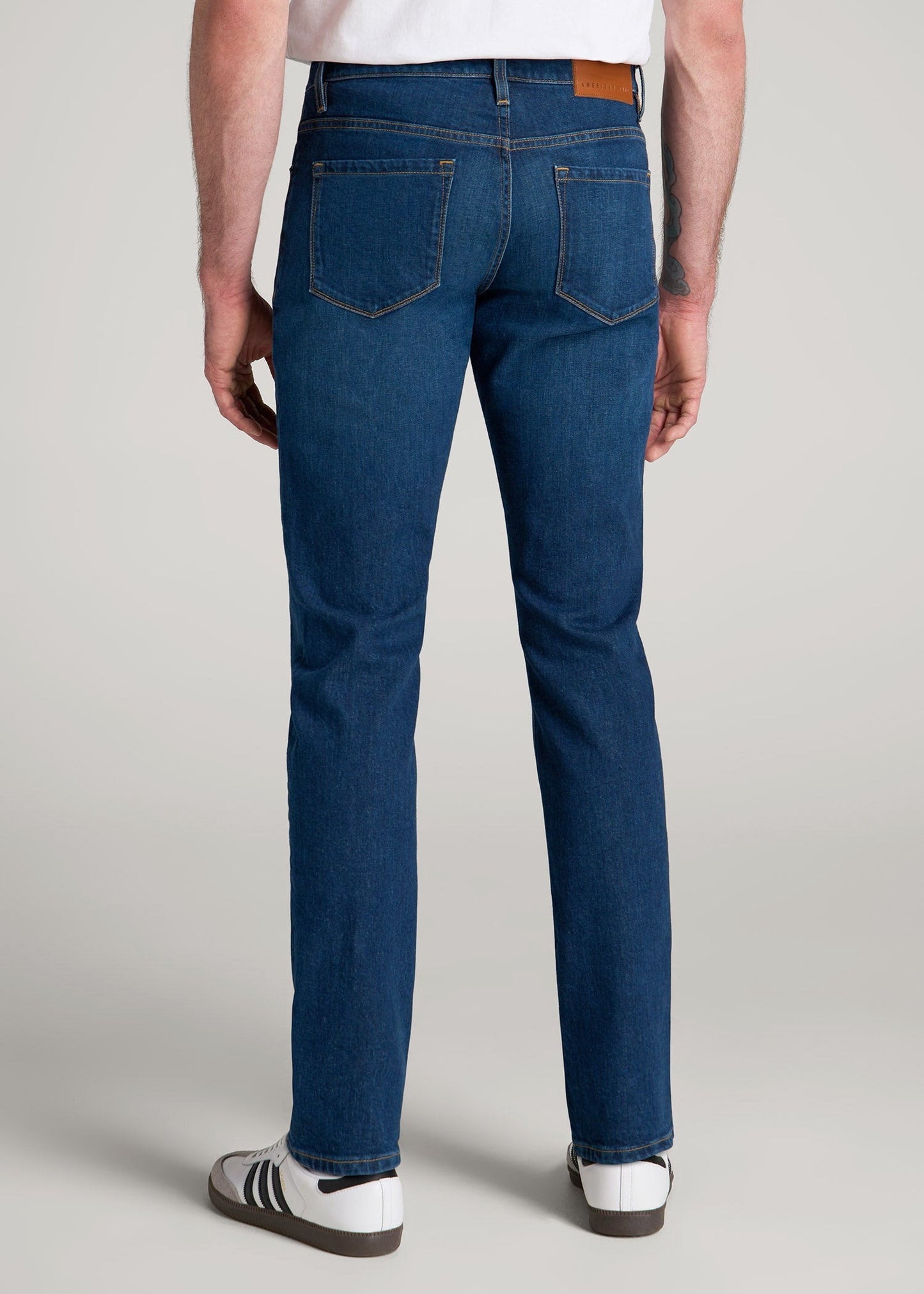 Americana Collection Carman Tapered Fit Jeans For Tall Men in Crown Blue