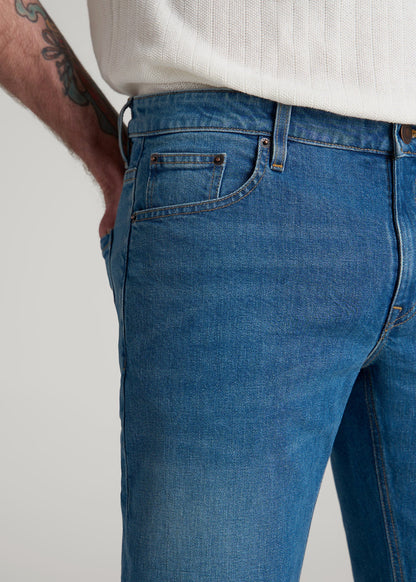 Americana Collection Carman Tapered Fit Jeans For Tall Men in Sail Blue