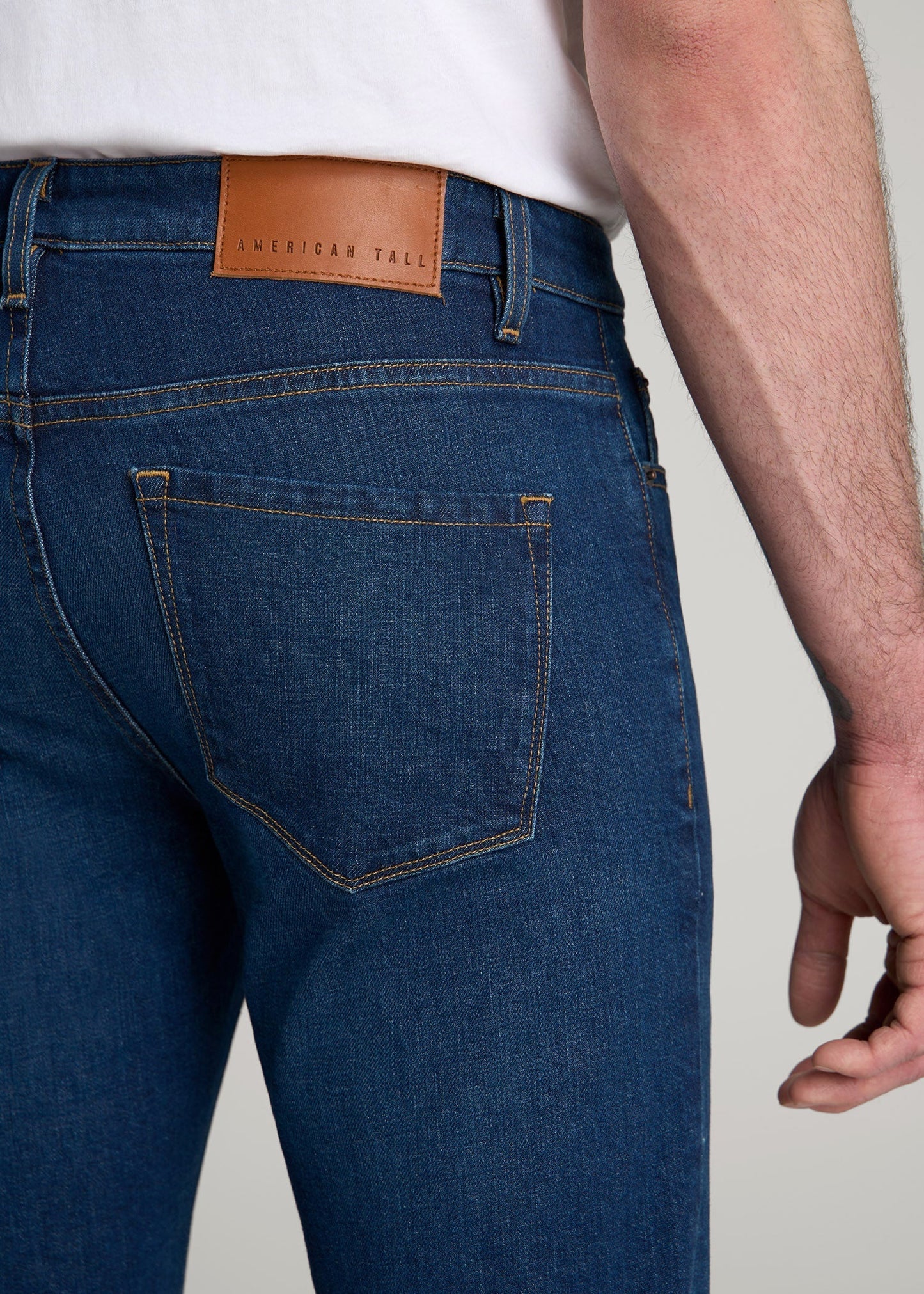 Americana Collection Dylan Slim Fit Jeans For Tall Men in Crown Blue