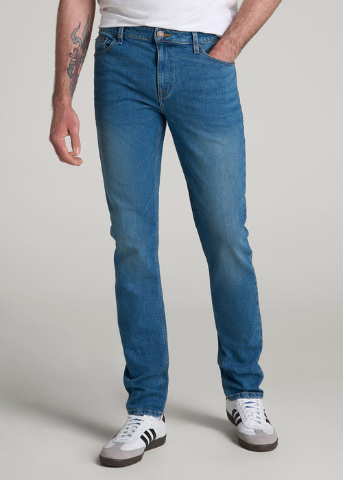 Americana Collection Dylan Slim Fit Jeans For Tall Men in Sail Blue