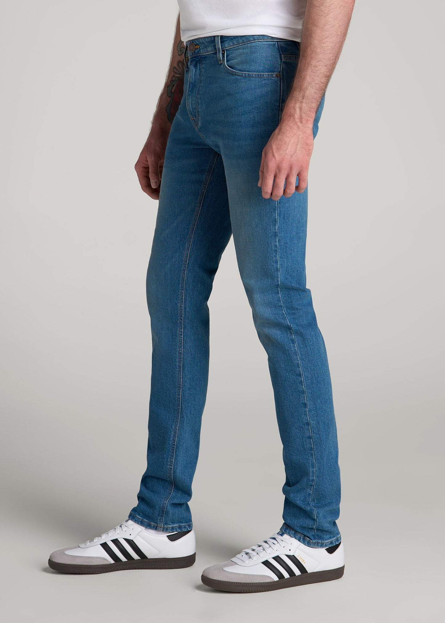 Americana Collection Dylan Slim Fit Jeans For Tall Men in Sail Blue