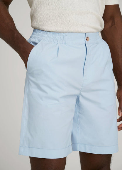 Bermuda Shorts for Tall Men in Ice Blue