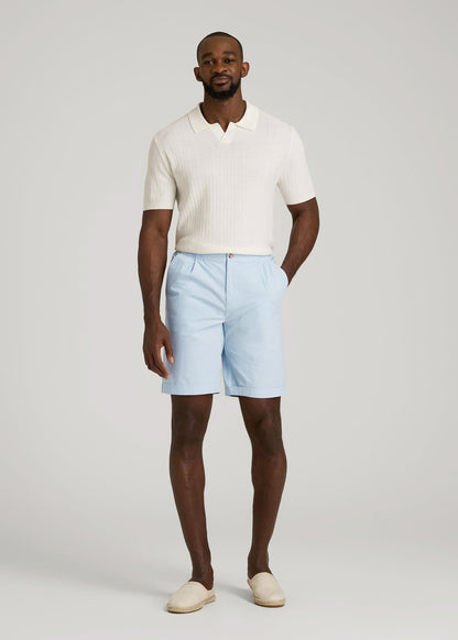 Bermuda Shorts for Tall Men in Ice Blue