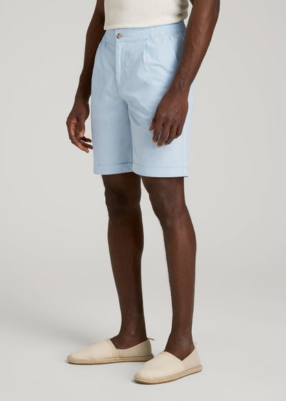 Bermuda Shorts for Tall Men in Ice Blue