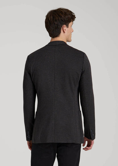 Core Blazer for Tall Men in Black Silver Mix