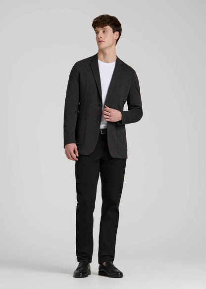 Core Blazer for Tall Men in Black Silver Mix