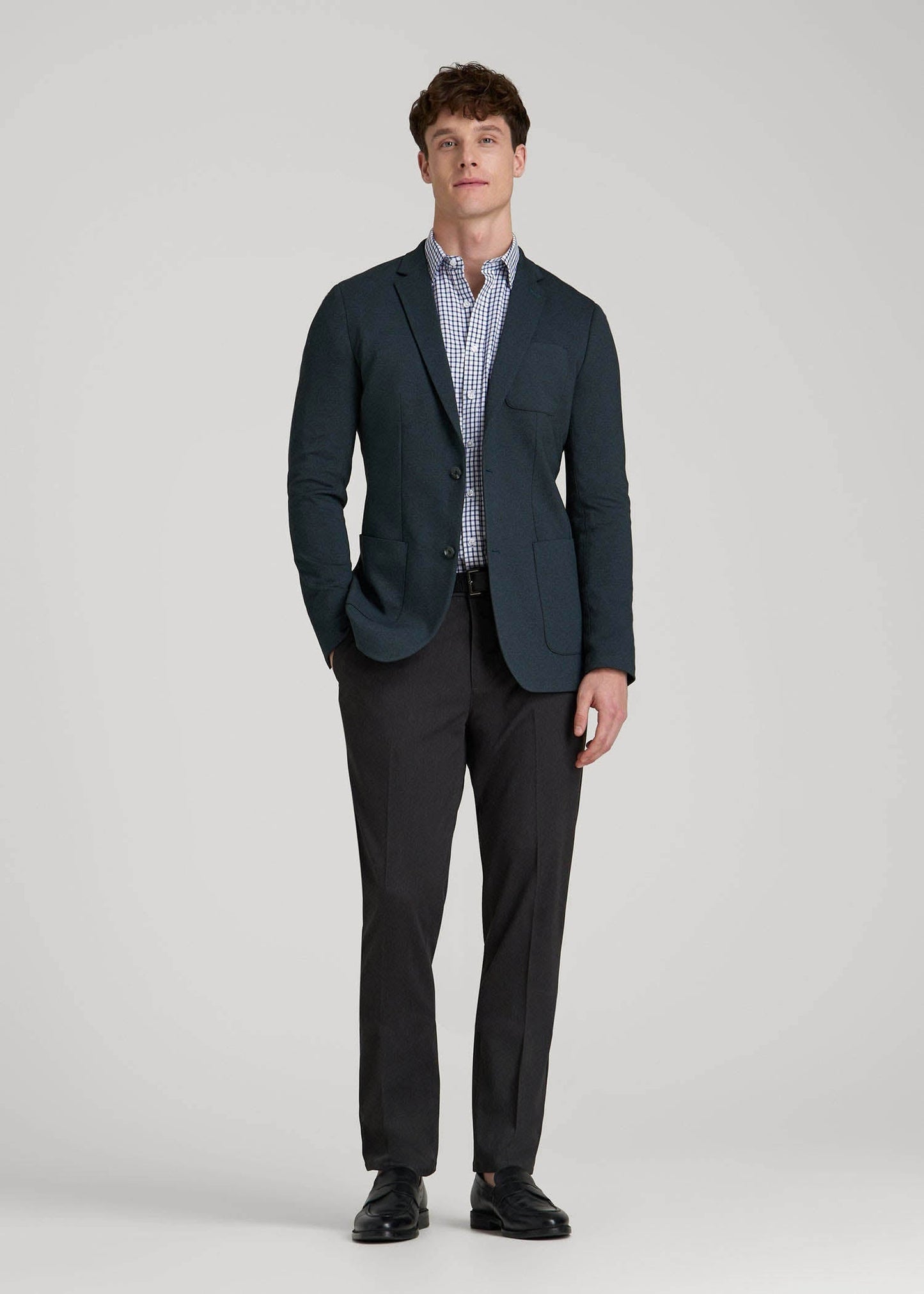 Core Blazer for Tall Men in Blue Steel
