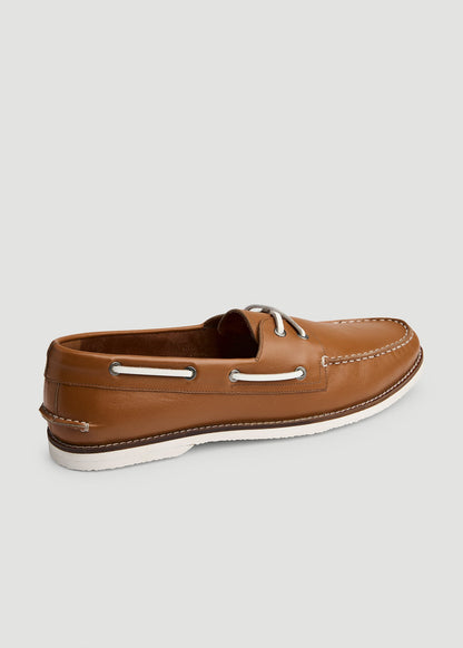 Boat Shoe for Tall Men in Beige